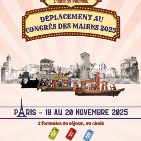 Offre de déplacement au CONGRÈS DES MAIRES 2025