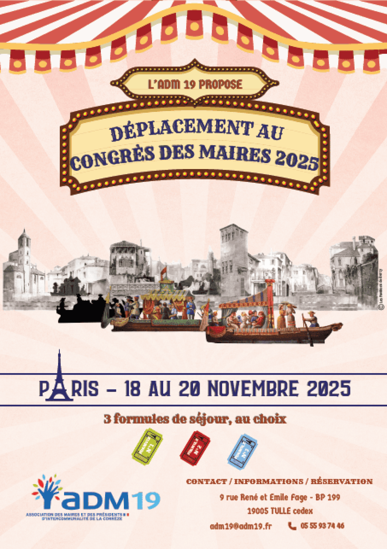 Offre de déplacement au CONGRÈS DES MAIRES 2025