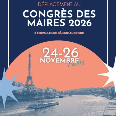 Offre de déplacement au Congrès des Maires 2026