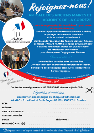 BULLETIN D'INSCRIPTION A L'AAMAC